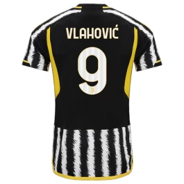 Günstige Fußballtrikots Juventus Vlahovic 9 Heimtrikot 2023-2024