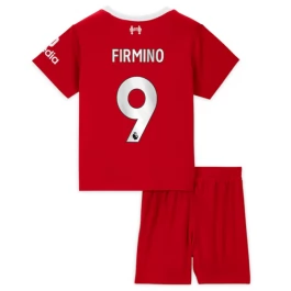 Günstige Fußballtrikots Liverpool Firmino 9 Heimtrikot Kinder 2023-2024