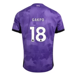 Günstige Fußballtrikots Liverpool Gakpo 18 Ausweichtrikot 2023-2024