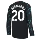 Günstige Fußballtrikots Manchester City Bernardo 20 Ausweichtrikot 2023-2024 - L/S