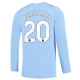 Günstige Fußballtrikots Manchester City Bernardo 20 Heimtrikot 2023-2024 - L/S