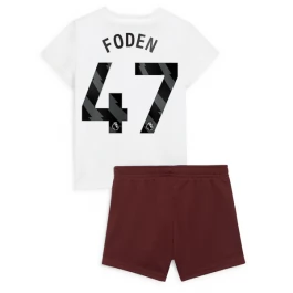 Günstige Fußballtrikots Manchester City Foden 47 Auswärtstrikot Kinder 2023-2024