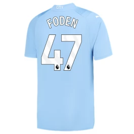 Günstige Fußballtrikots Manchester City Foden 47 Heimtrikot 2023-2024
