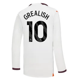 Günstige Fußballtrikots Manchester City Grealish 10 Auswärtstrikot 2023-2024 - L/S Günstige Fußballtrikots Manchester City Grealish 10 Auswärtstrikot 2023-2024 - L/S