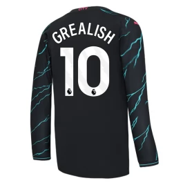 Günstige Fußballtrikots Manchester City Grealish 10 Ausweichtrikot 2023-2024 - L/S