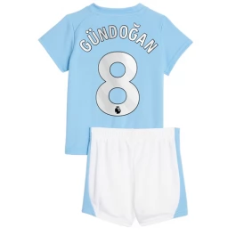 Günstige Fußballtrikots Manchester City Gündoğan 8 Heimtrikot Kinder 2023-2024
