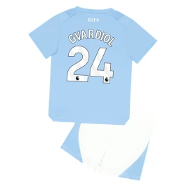 Günstige Fußballtrikots Manchester City Gvardiol 24 Heimtrikot Kinder 2023-2024