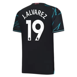 Günstige Fußballtrikots Manchester City J. Alvarez 19 Ausweichtrikot 2023-2024