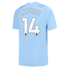 Günstige Fußballtrikots Manchester City Laporte 14 Heimtrikot 2023-2024