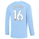 Günstige Fußballtrikots Manchester City Rodrigo 16 Heimtrikot 2023-2024 - L/S