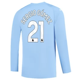 Günstige Fußballtrikots Manchester City Sergio Gómez 21 Heimtrikot 2023-2024 - L/S