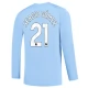 Günstige Fußballtrikots Manchester City Sergio Gómez 21 Heimtrikot 2023-2024 - L/S
