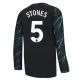 Günstige Fußballtrikots Manchester City Stones 5 Ausweichtrikot 2023-2024 - L/S