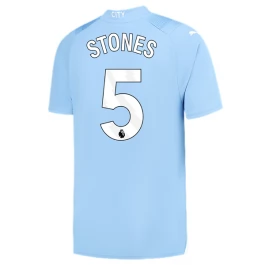 Günstige Fußballtrikots Manchester City Stones 5 Heimtrikot 2023-2024