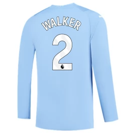 Günstige Fußballtrikots Manchester City Walker 2 Heimtrikot 2023-2024 - L/S
