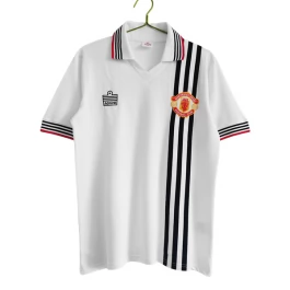 Günstige Fußballtrikots Manchester United Auswärtstrikot Retro 1975-1980