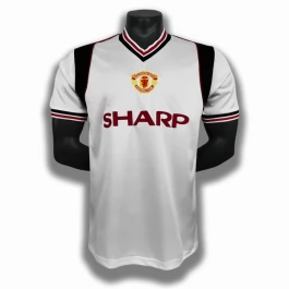 Günstige Fußballtrikots Manchester United Auswärtstrikot Retro 1985-1986