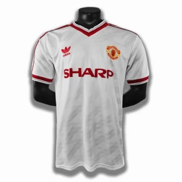 Günstige Fußballtrikots Manchester United Auswärtstrikot Retro 1986-1988