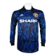 Günstige Fußballtrikots Manchester United Auswärtstrikot Retro 1992-1993 - L/S
