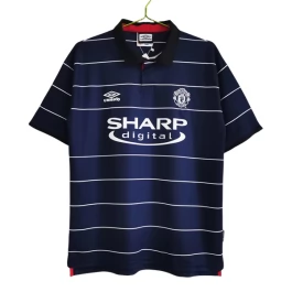 Günstige Fußballtrikots Manchester United Auswärtstrikot Retro 1999-2000