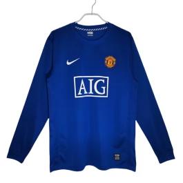 Günstige Fußballtrikots Manchester United Ausweichtrikot Retro 2008-2009 - L/S