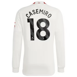 Günstige Fußballtrikots Manchester United Casemiro 18 Ausweichtrikot 2023-2024 - L/S