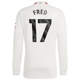 Günstige Fußballtrikots Manchester United Fred 17 Ausweichtrikot 2023-2024 - L/S