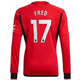 Günstige Fußballtrikots Manchester United Fred 17 Heimtrikot 2023-2024 - L/S