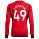 Günstige Fußballtrikots Manchester United Garnacho 49 Heimtrikot 2023-2024 - L/S