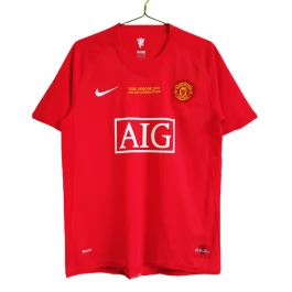 Günstige Fußballtrikots Manchester United Heimtrikot Champions League Final Retro 2007-2008