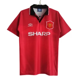 Günstige Fußballtrikots Manchester United Heimtrikot Retro 1994-1996