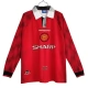 Günstige Fußballtrikots Manchester United Heimtrikot Retro 1996-1997 - L/S