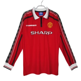 Günstige Fußballtrikots Manchester United Heimtrikot Retro 1998-1999 - L/S Günstige Fußballtrikots Manchester United Heimtrikot Retro 1998-1999 - L/S