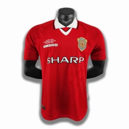 Günstige Fußballtrikots Manchester United Heimtrikot Retro 1999-2000