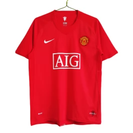 Günstige Fußballtrikots Manchester United Heimtrikot Retro 2007-2008