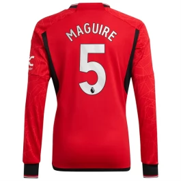 Günstige Fußballtrikots Manchester United Maguire 5 Heimtrikot 2023-2024 - L/S