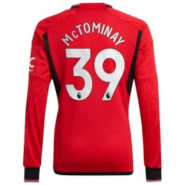 Günstige Fußballtrikots Manchester United McTominay 39 Heimtrikot 2023-2024 - L/S