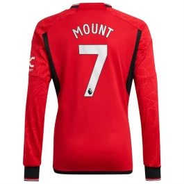 Günstige Fußballtrikots Manchester United Mount 7 Heimtrikot 2023-2024 - L/S