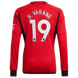 Günstige Fußballtrikots Manchester United R.Varane 19 Heimtrikot 2023-2024 - L/S
