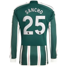Günstige Fußballtrikots Manchester United Sancho 25 Auswärtstrikot 2023-2024 - L/S