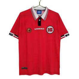 Günstige Fußballtrikots Norwegen Heimtrikot Retro 1998