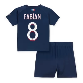 Günstige Fußballtrikots Paris Saint Germain PSG Fabian 8 Heimtrikot Kinder 2023-2024