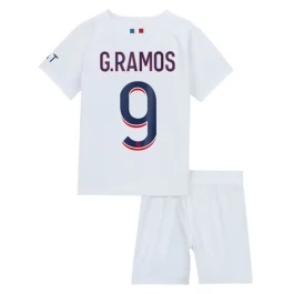 Günstige Fußballtrikots Paris Saint Germain PSG G.Ramos 9 Auswärtstrikot Kinder 2023-2024