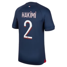 Günstige Fußballtrikots Paris Saint Germain PSG Hakimi 2 Heimtrikot 2023-2024