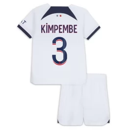 Günstige Fußballtrikots Paris Saint Germain PSG Kimpembe 3 Auswärtstrikot Kinder 2023-2024
