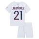 Günstige Fußballtrikots Paris Saint Germain PSG L.Hernandez 21 Auswärtstrikot Kinder 2023-2024