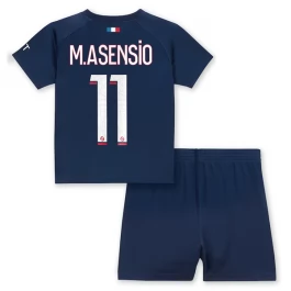 Günstige Fußballtrikots Paris Saint Germain PSG M.Asensio 11 Heimtrikot Kinder 2023-2024