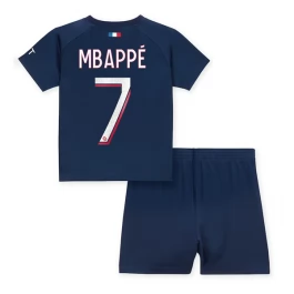 Günstige Fußballtrikots Paris Saint Germain PSG Mbappé 7 Heimtrikot Kinder 2023-2024