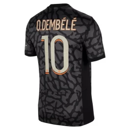 Günstige Fußballtrikots Paris Saint Germain PSG O.Dembélé 10 Ausweichtrikot 2023-2024