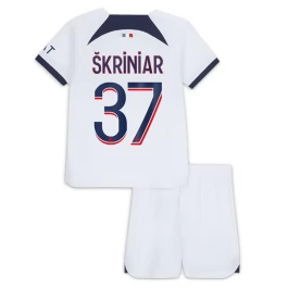 Günstige Fußballtrikots Paris Saint Germain PSG Skriniar 37 Auswärtstrikot Kinder 2023-2024